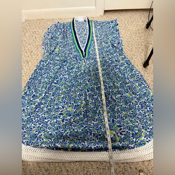 Poupette St. Barth Blue and White Floral Dress size S - Picture 8 of 9